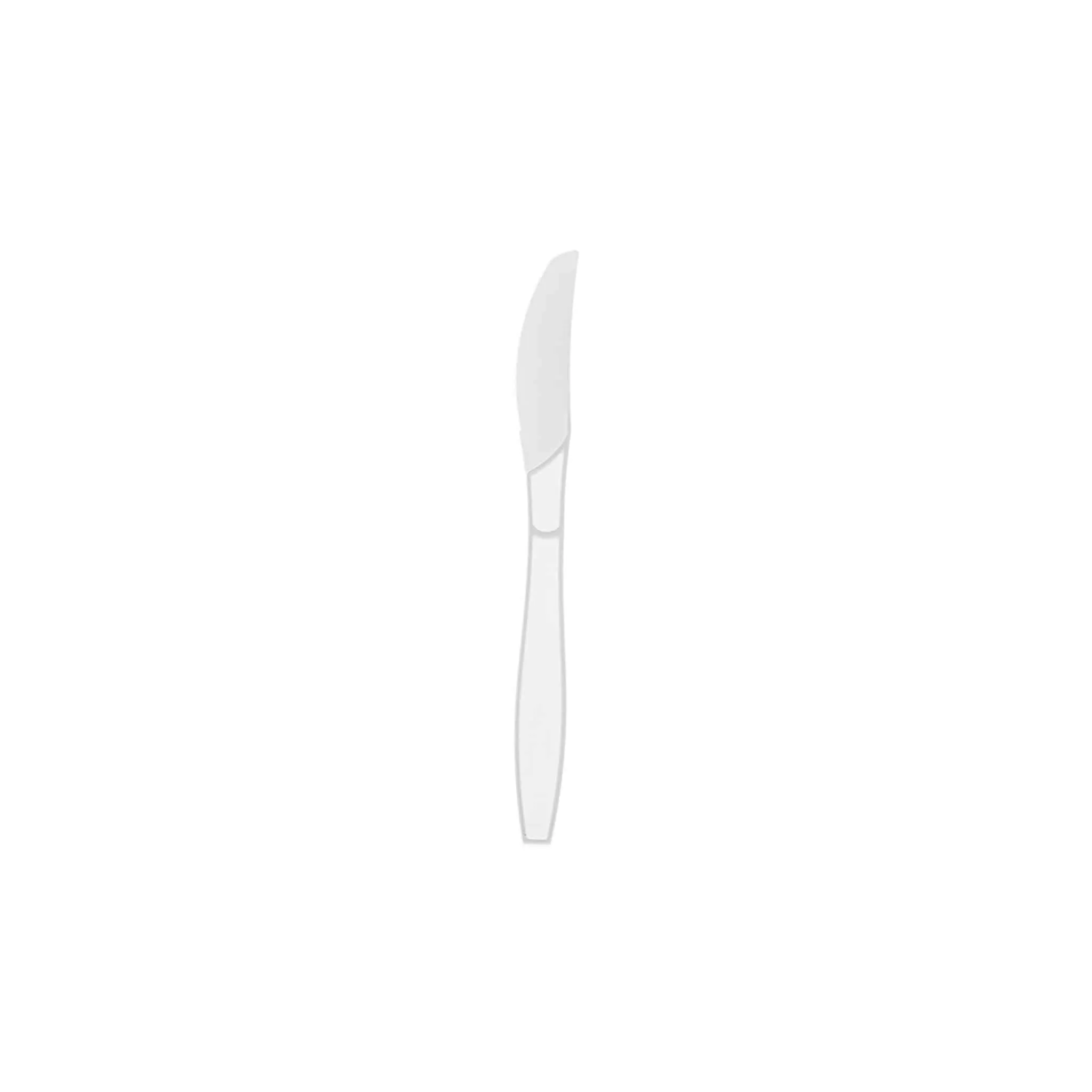 1000 Pieces Plastic Heavy Duty White Knife
