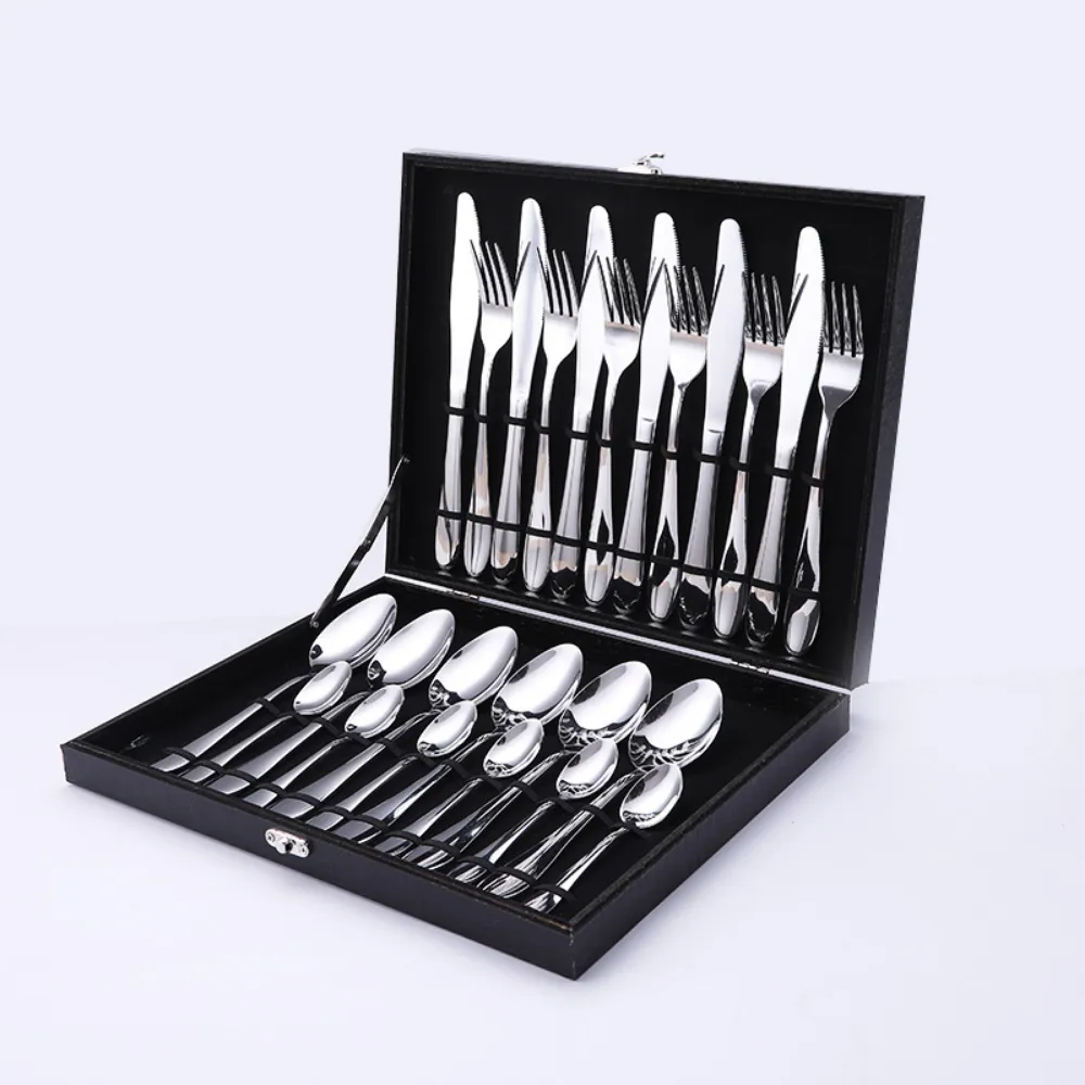 12, 16, & 24 Pc Stainless Steel Cutlery Set