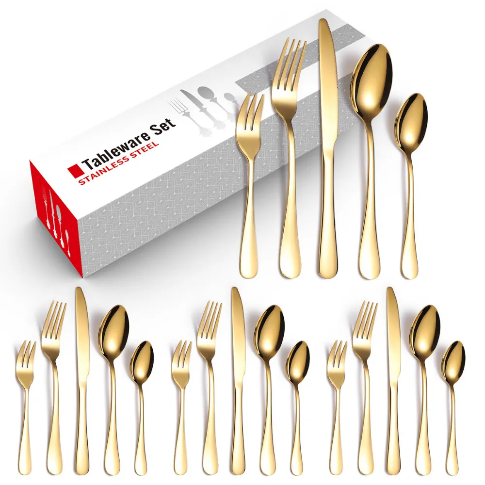 20 Piece Luxury Stainless Steel Flatware Set