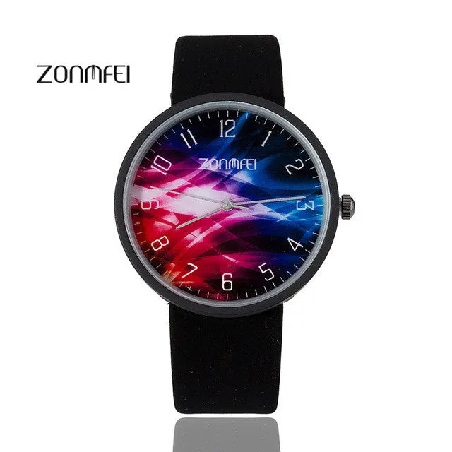 2017 New Watch Moon Unisex Watch Women Men Wristwatch Starry Sky Space Watch Little Star Wristwatch Special Montre Homme