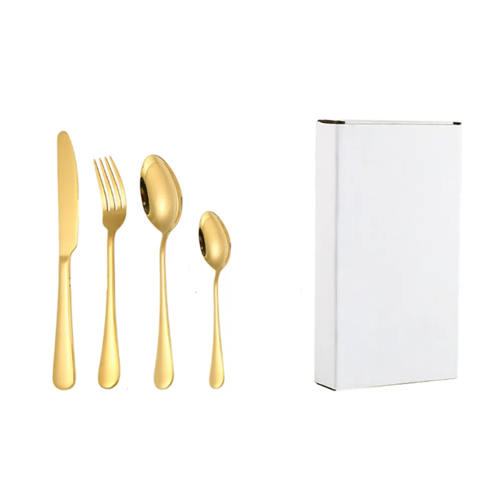 24 Piece Stainless Steel Flatware Set   Stand