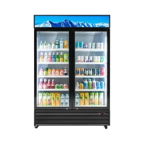 52.4" Commercial Merchandiser Refrigerator Two Swing Door  40 cu. ft. Capacity