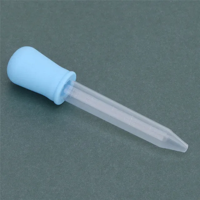 5ML Clear PP Baby Given Medicine Dropper Spoon Pipette Liquid Food Dropper Burette Baby Feeding Utensils 2 Colors