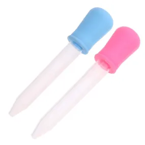 5ML Clear PP Baby Given Medicine Dropper Spoon Pipette Liquid Food Dropper Burette Baby Feeding Utensils 2 Colors