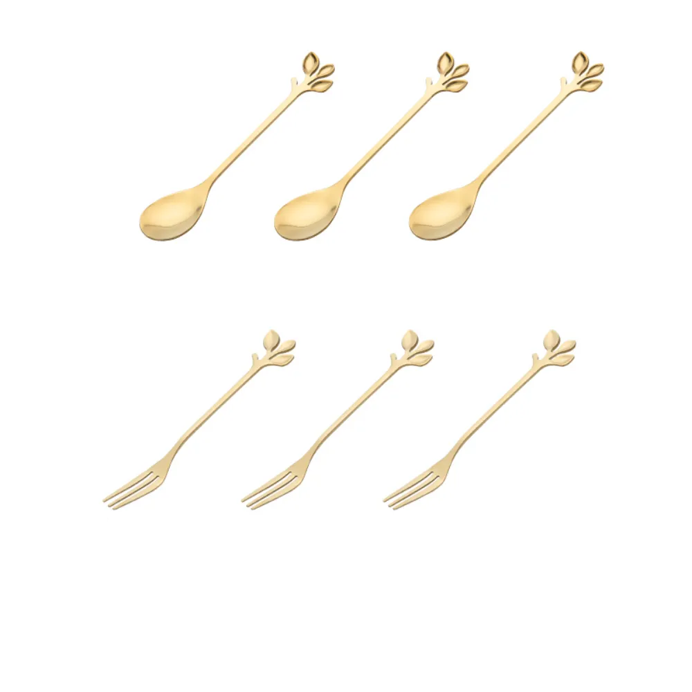 6 Piece Leaf Cutlery Set