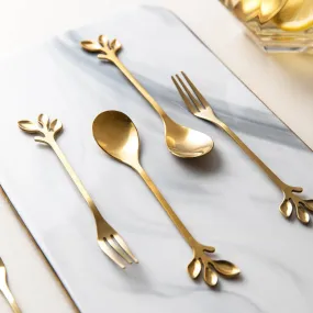6 Piece Leaf Cutlery Set
