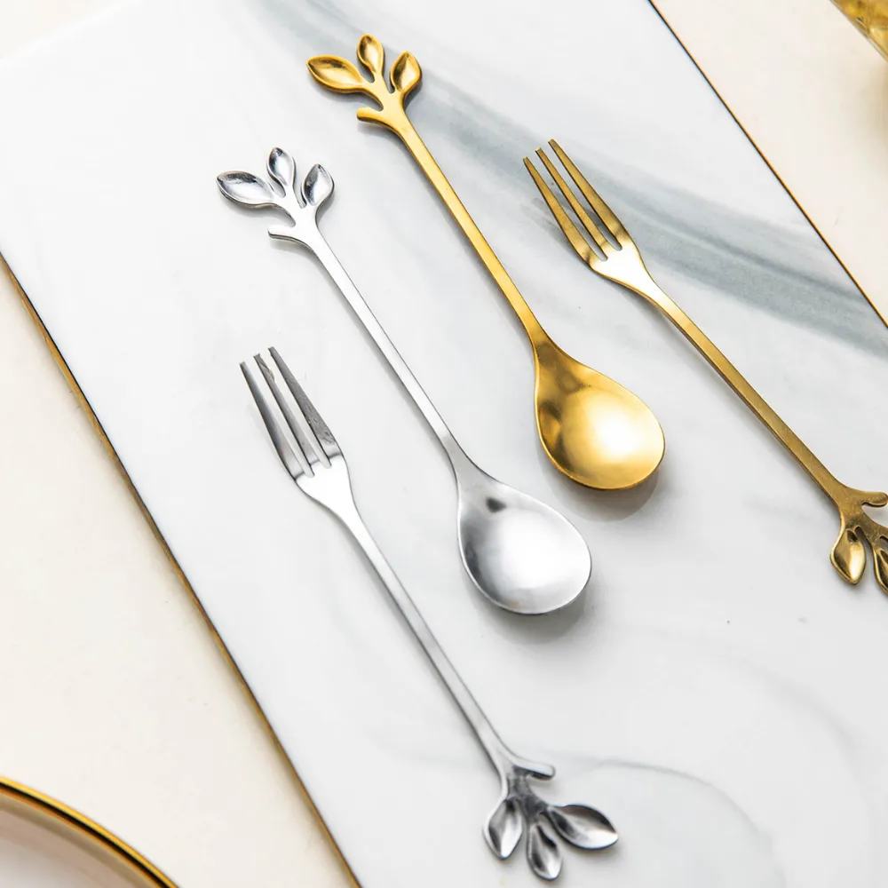 6 Piece Leaf Cutlery Set