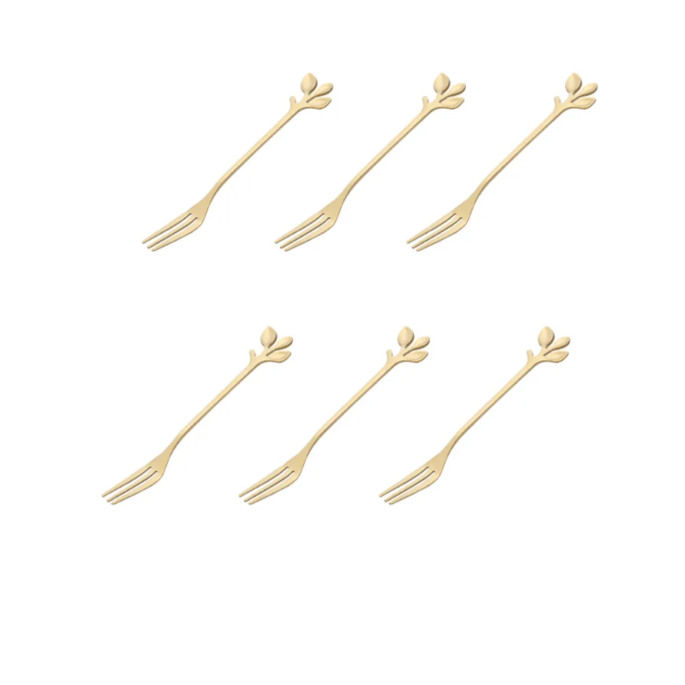 6 Piece Leaf Cutlery Set