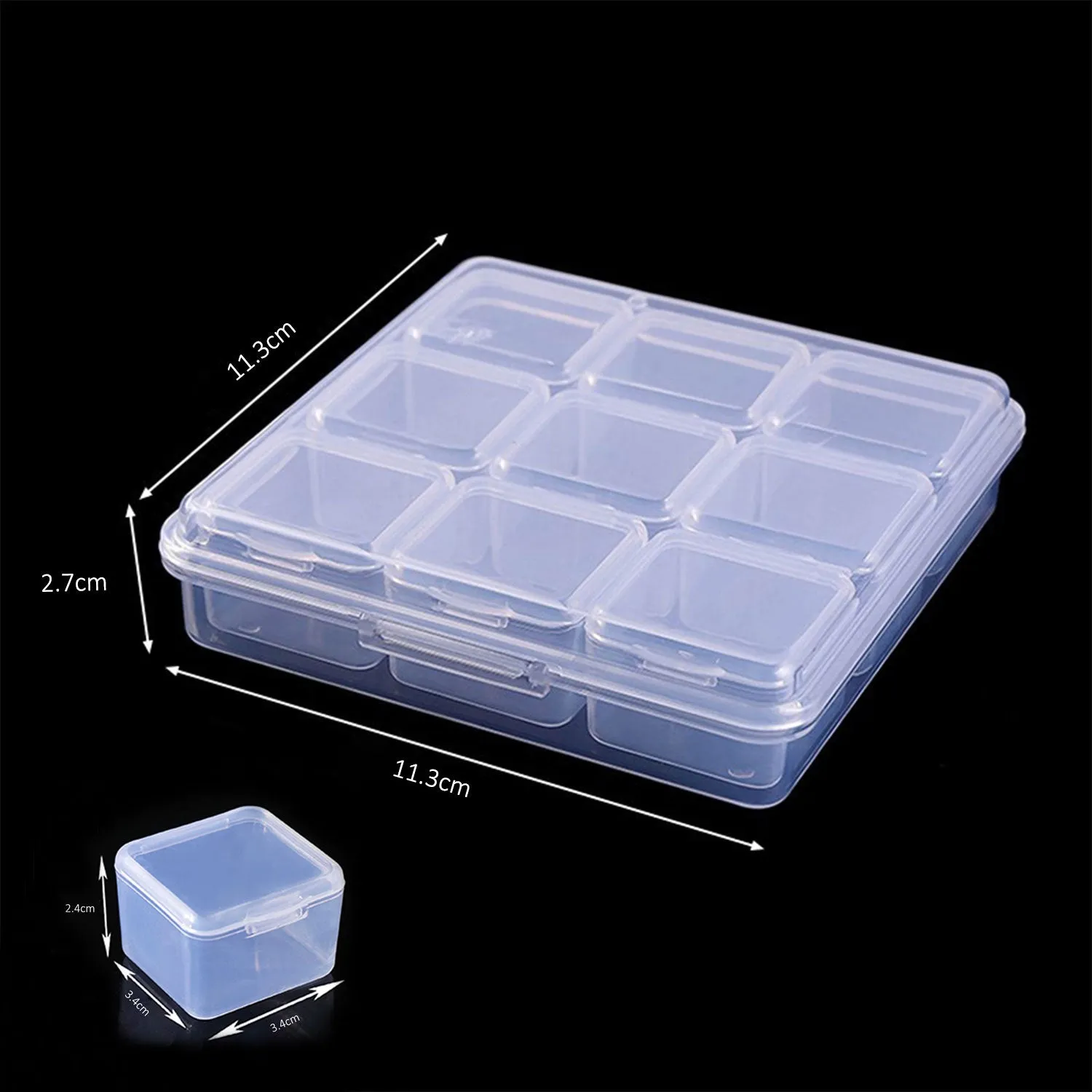 9 In 1,15 In 1 & 30 In 1 Clear Storage Box Combo