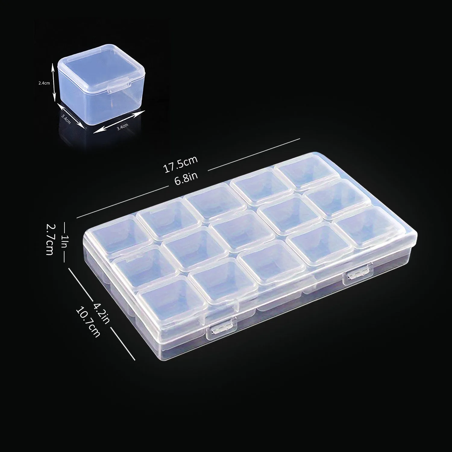 9 In 1,15 In 1 & 30 In 1 Clear Storage Box Combo