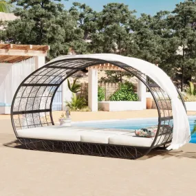 90.55" Outdoor Patio Daybed