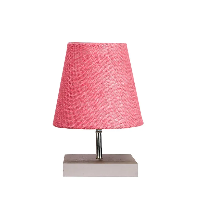 Alsa Table Lamp With Jute Shade - Pink