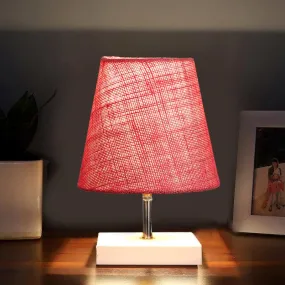 Alsa Table Lamp With Jute Shade - Pink