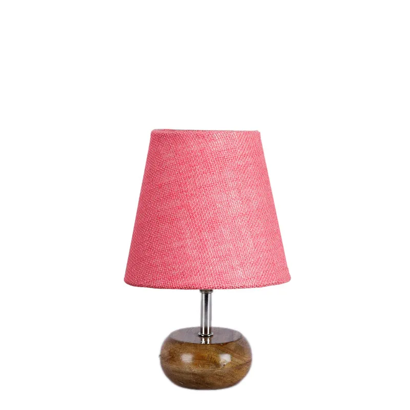 Astrova Table Lamp With Jute Shade - Pink