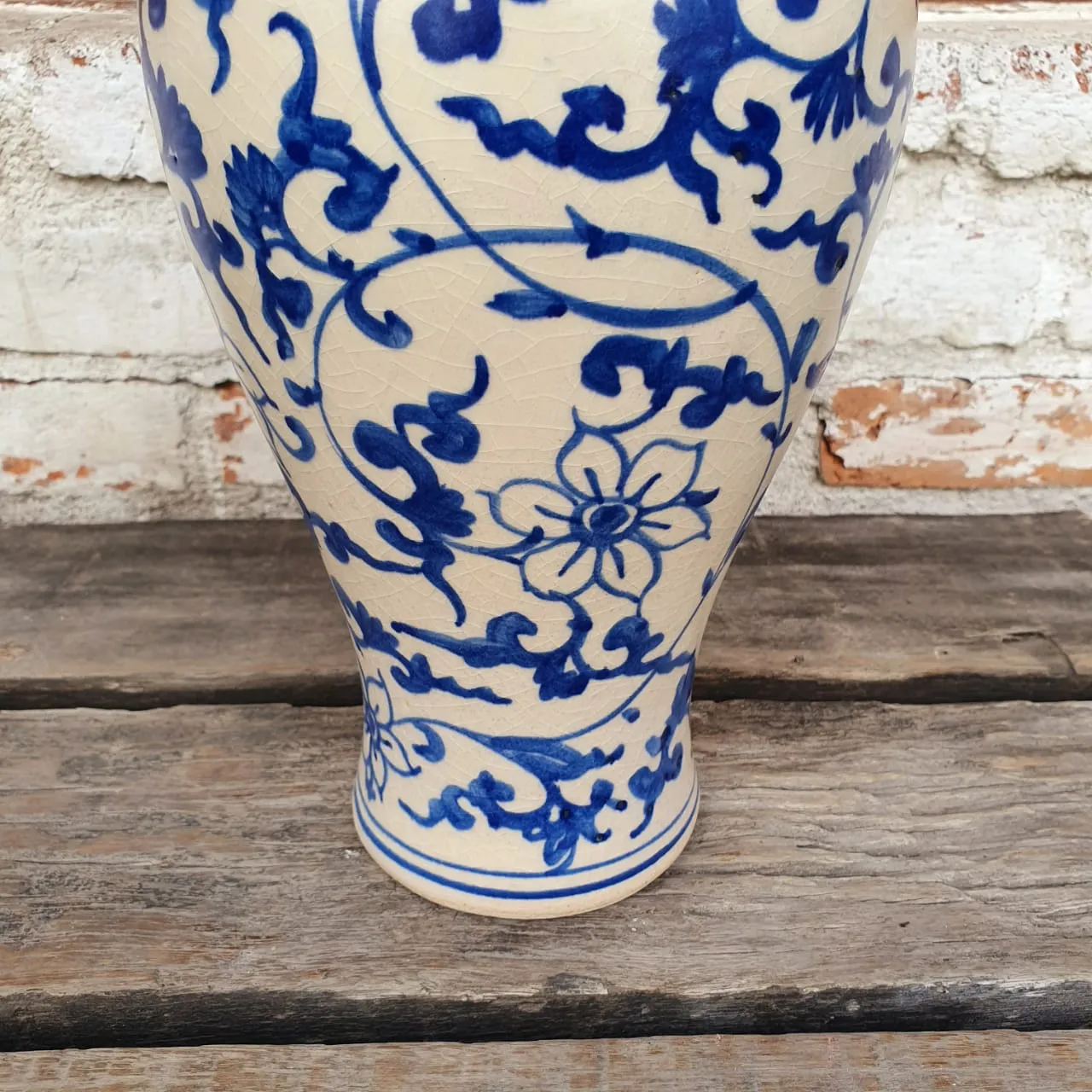 Blue Ceramic Decorative Vase