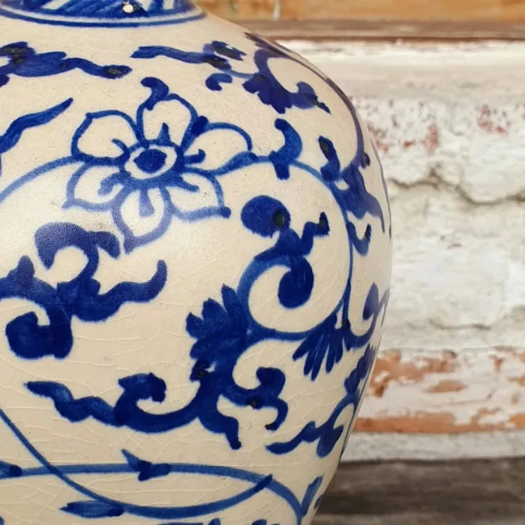 Blue Ceramic Decorative Vase