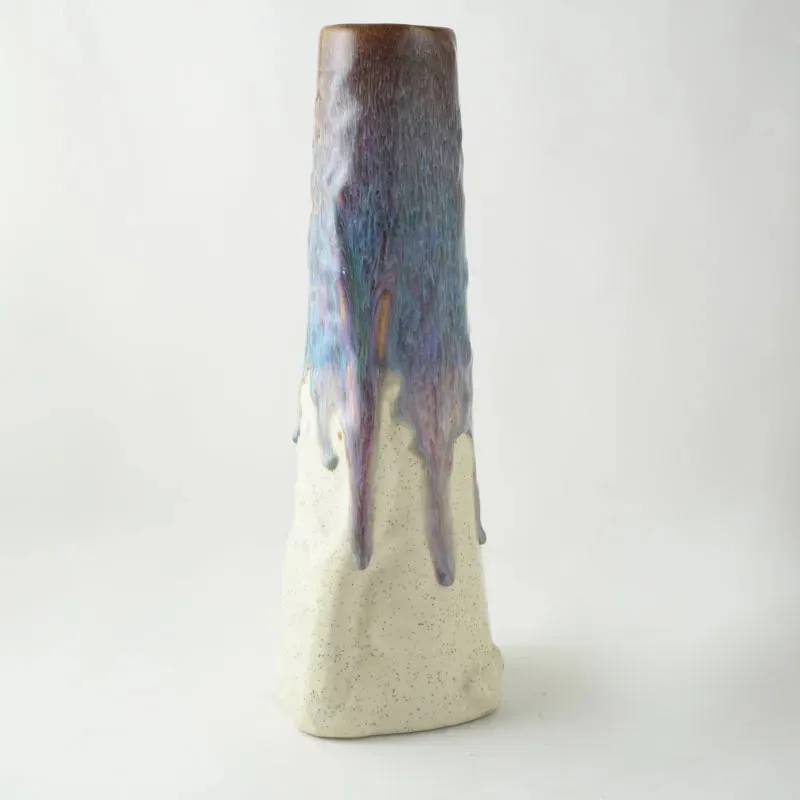 Blue Ocean Layers Ceramic Vase