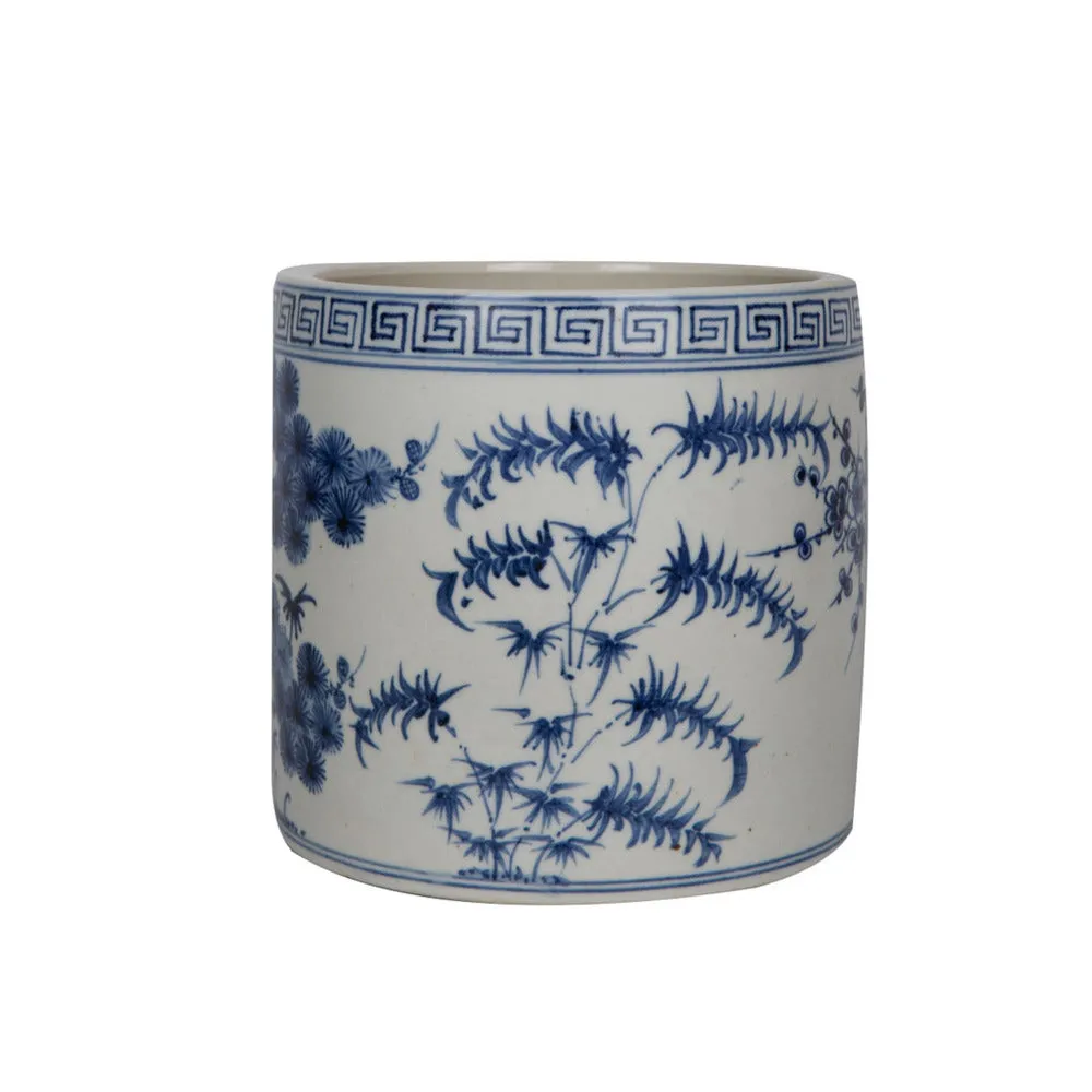 Blue Pinetree Cachepot