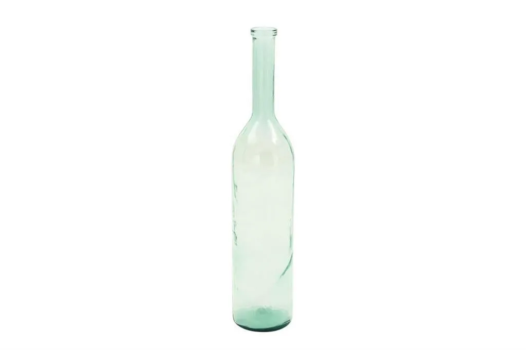 BLUE RECYCLED GLASS SPANISH VASE