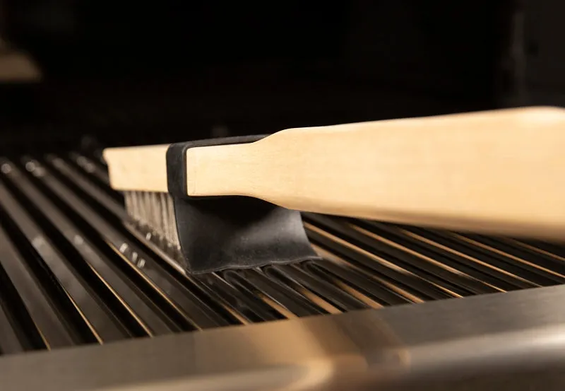Broil King 65229 Heavy-Duty Grill Brush, Stainless Steel Bristle, Wood Handle, 20 in L :EA: QUANTITY: 1