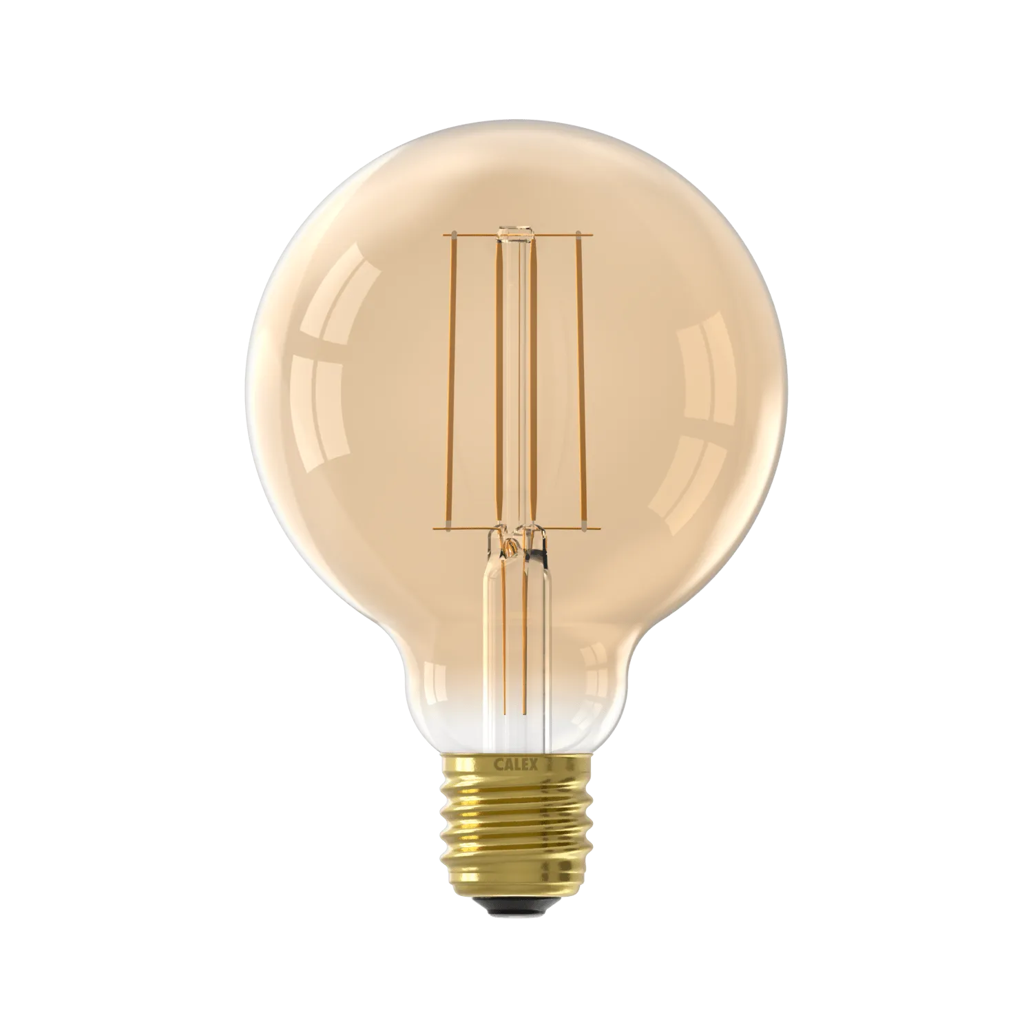 Calex Warm Filament LED Lamp - E27 - G95 - Gold - 4.5W - Dimmable