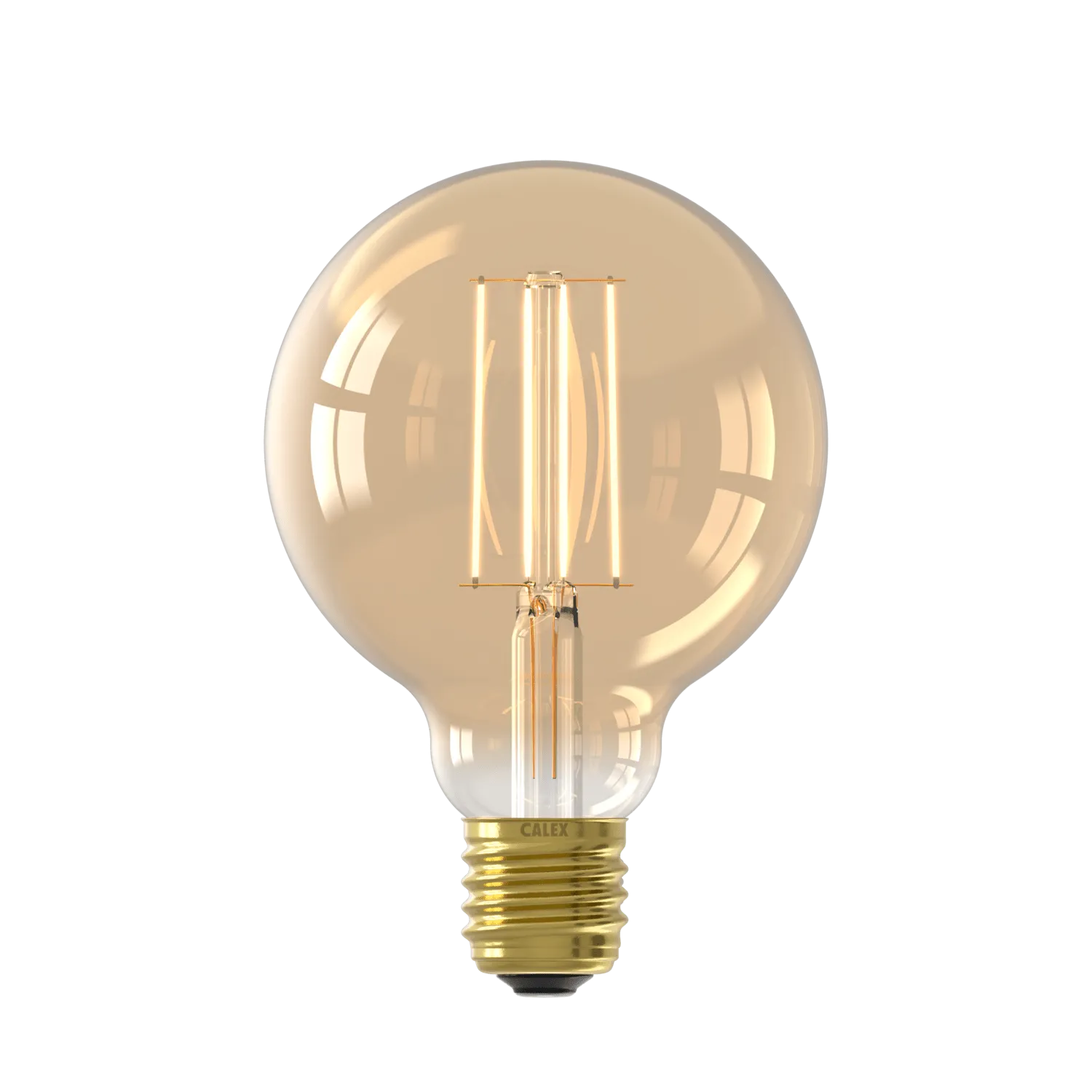 Calex Warm Filament LED Lamp - E27 - G95 - Gold - 4.5W - Dimmable