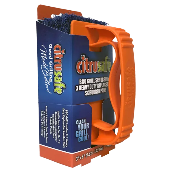 CitruSafe® 3-Count BBQ Grill Scrubber