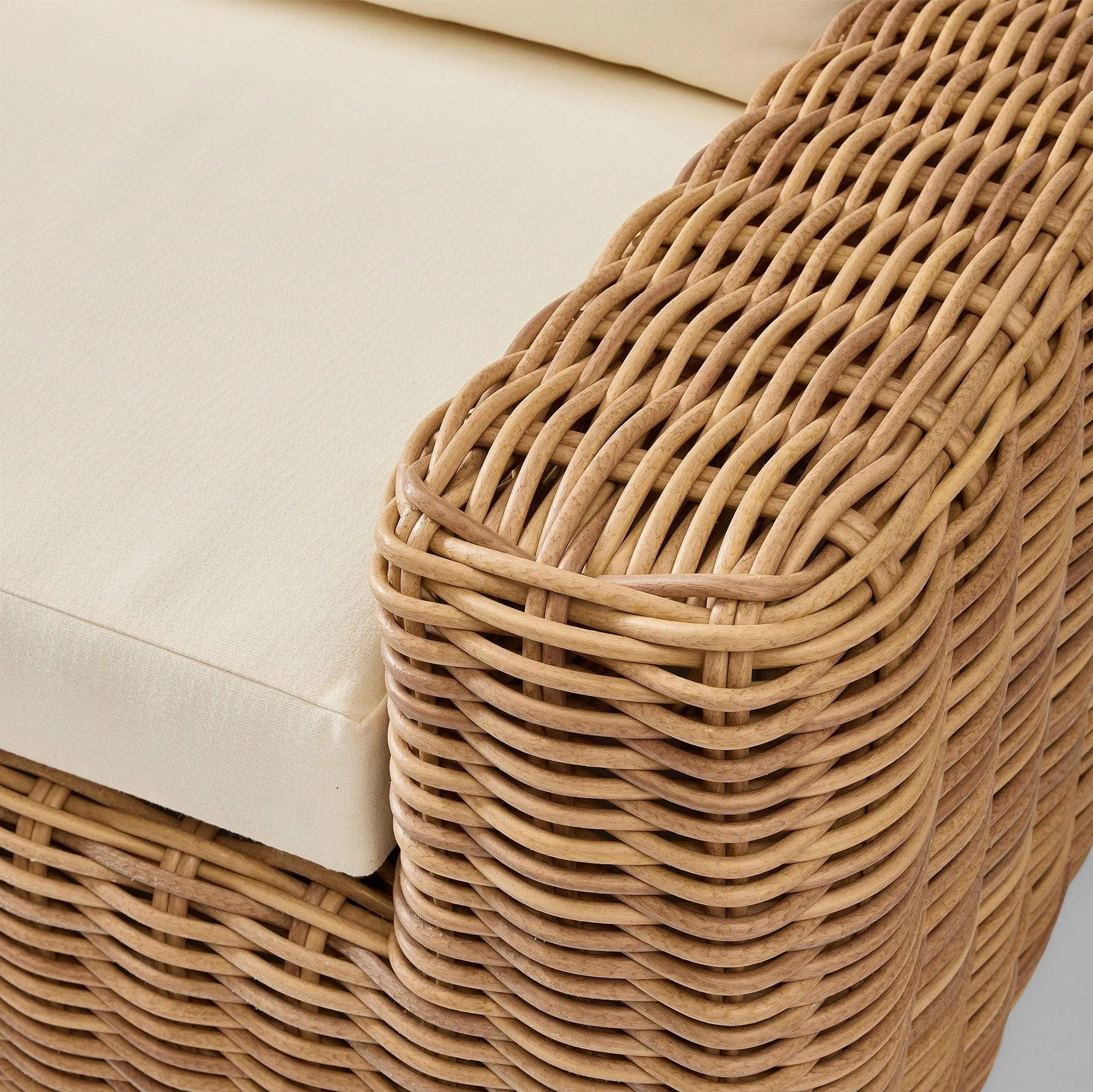 Conti All-Weather Resin Wicker Sofa