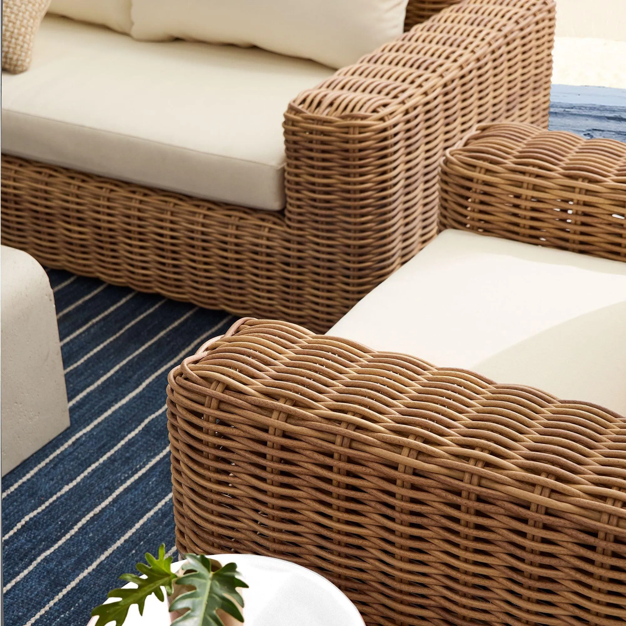 Conti All-Weather Resin Wicker Sofa