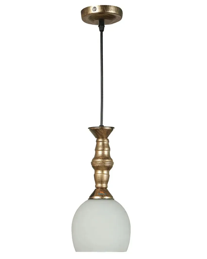 Cutdoom Glass Single Hanging Ceiling Lamp