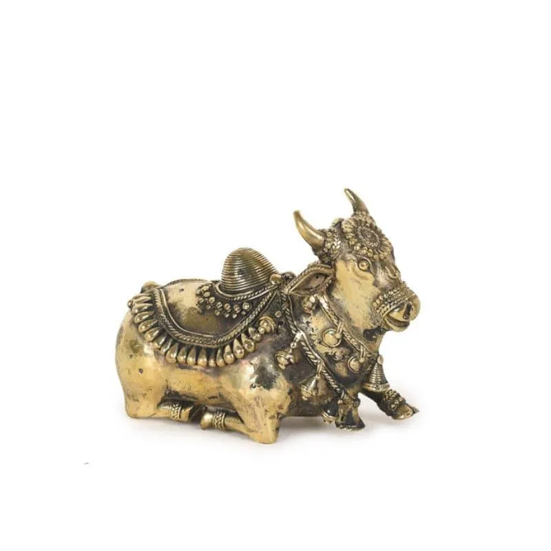 Decorative Brass Nandi Idol