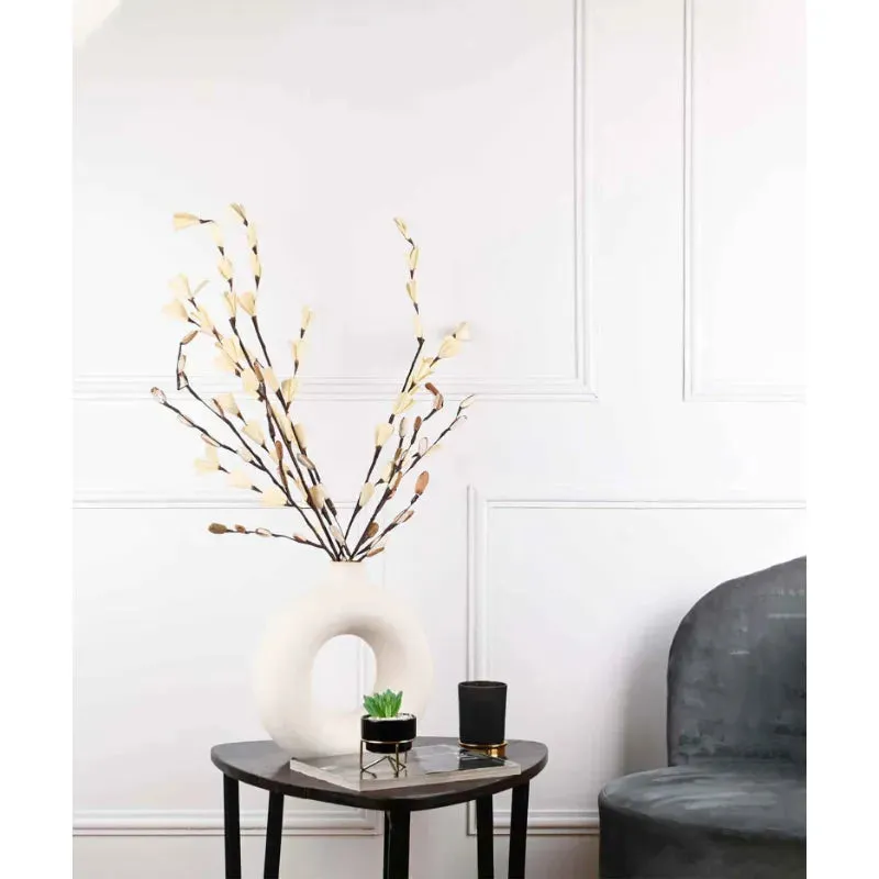 Donut Vase | 12 inches | Black, White
