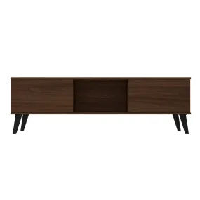 Doyers 62.20 Mid-Century Modern TV Stand in Nut Brown