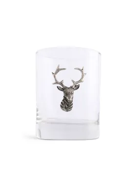 Elk Head Double Old Fashioned Glass