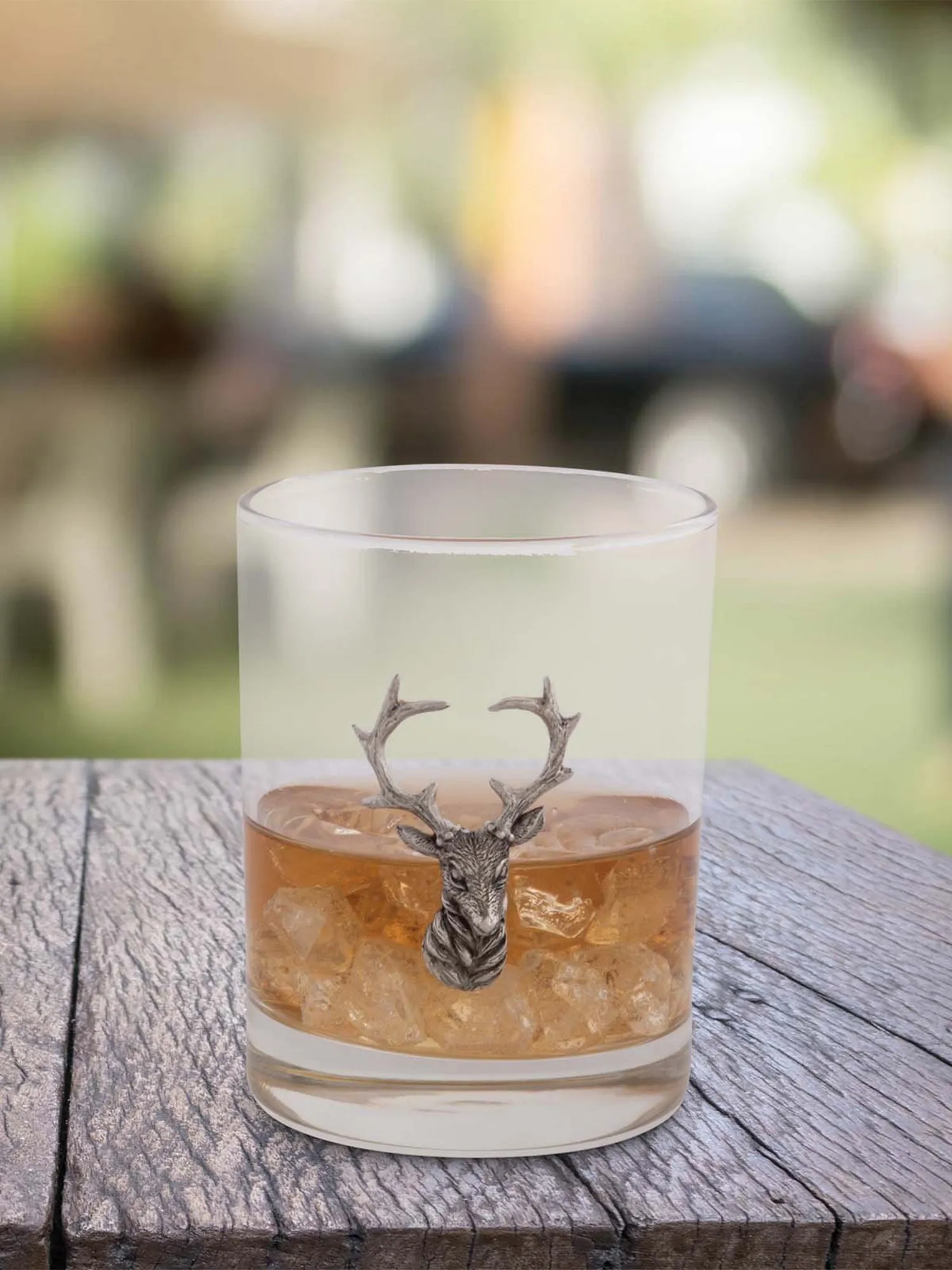 Elk Head Double Old Fashioned Glass