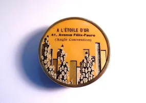 Extremely rare authentic Art Deco compact rare French celluloid compact mirror 1920s