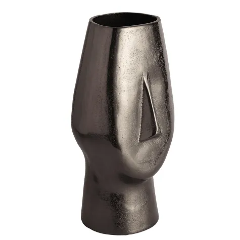 Flat Face Vase Black