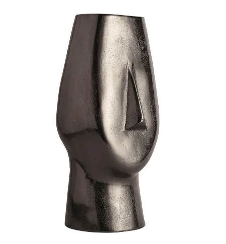 Flat Face Vase Black