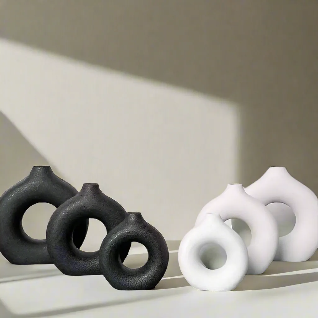 Generic Ceramic Donut Vase Small