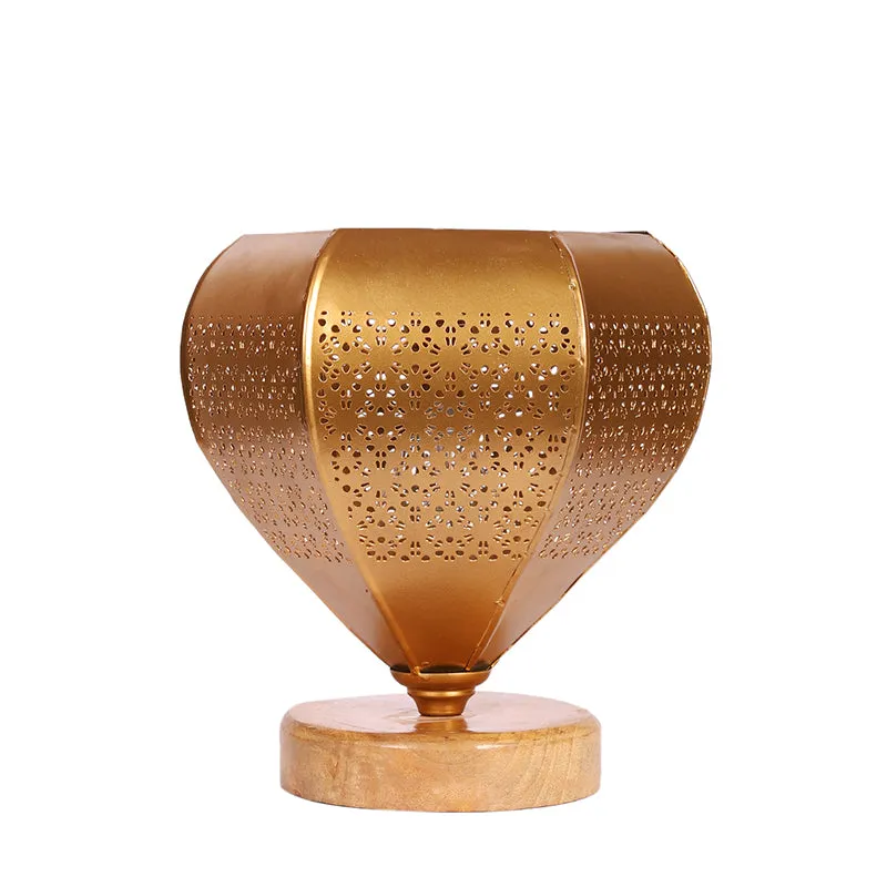 Gitana Glory Table Lamp With Wooden Base