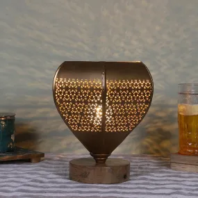 Gitana Glory Table Lamp With Wooden Base