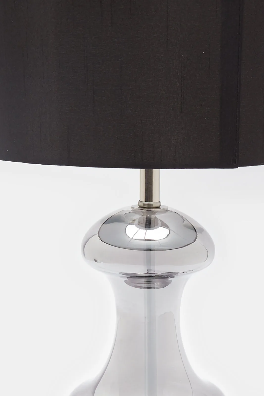 Grey Hour Glass Shape Table Lamp