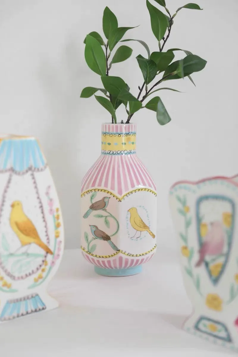 Hand Painted Ceramic Vase