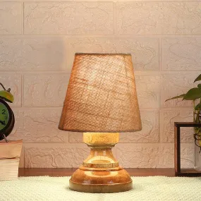 Harolda Table Lamp With Jute Shade  - Beige