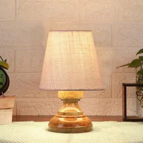 Harolda Table Lamp With Jute Shade - White