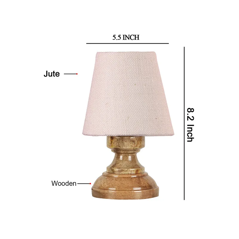 Harolda Table Lamp With Jute Shade - White