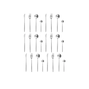 High-Quality 24 Piece Curtlery Set Dining Table Essential Utensils Ib-201S
