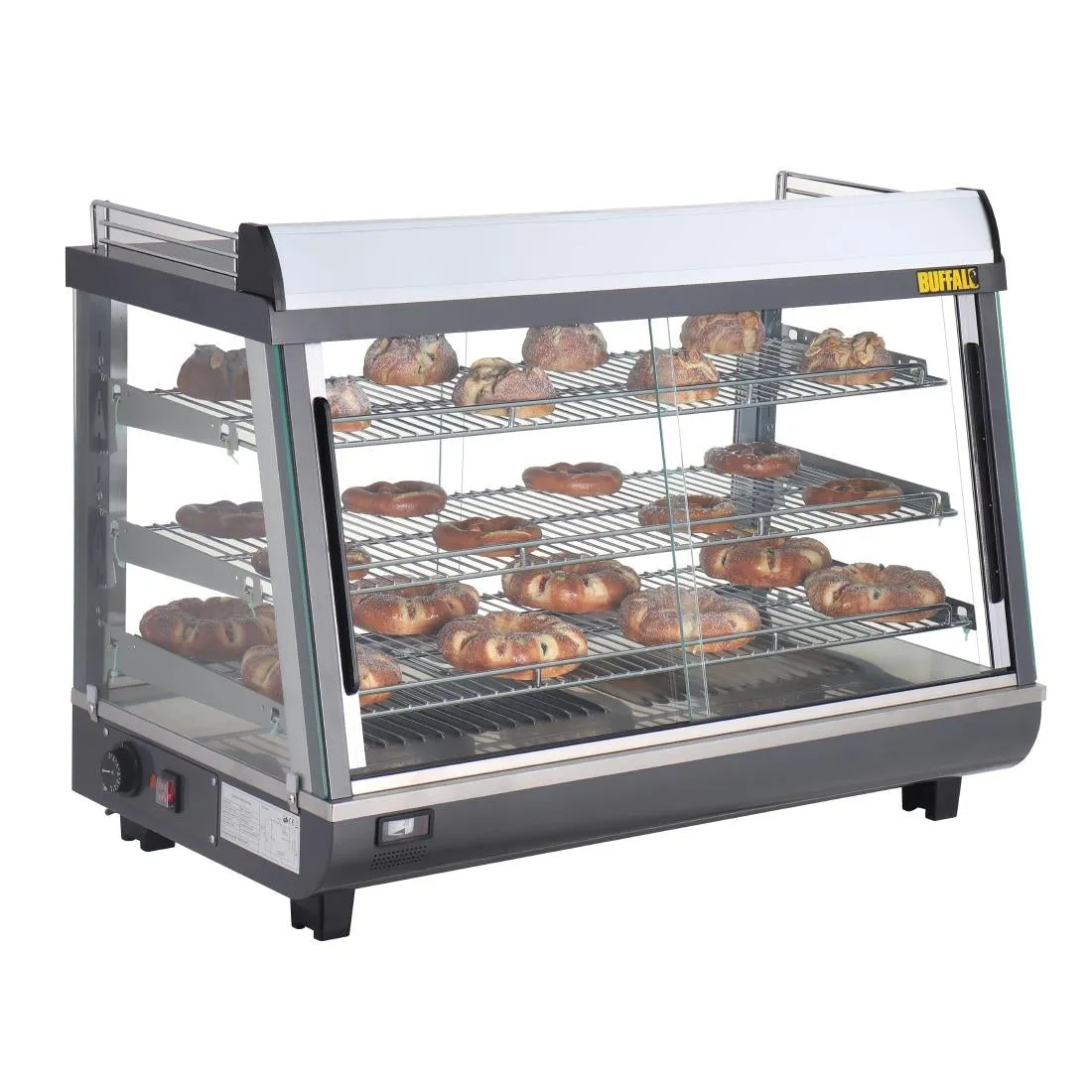 HW928 Buffalo Front and Rear Door Heated Merchandiser 136Ltr