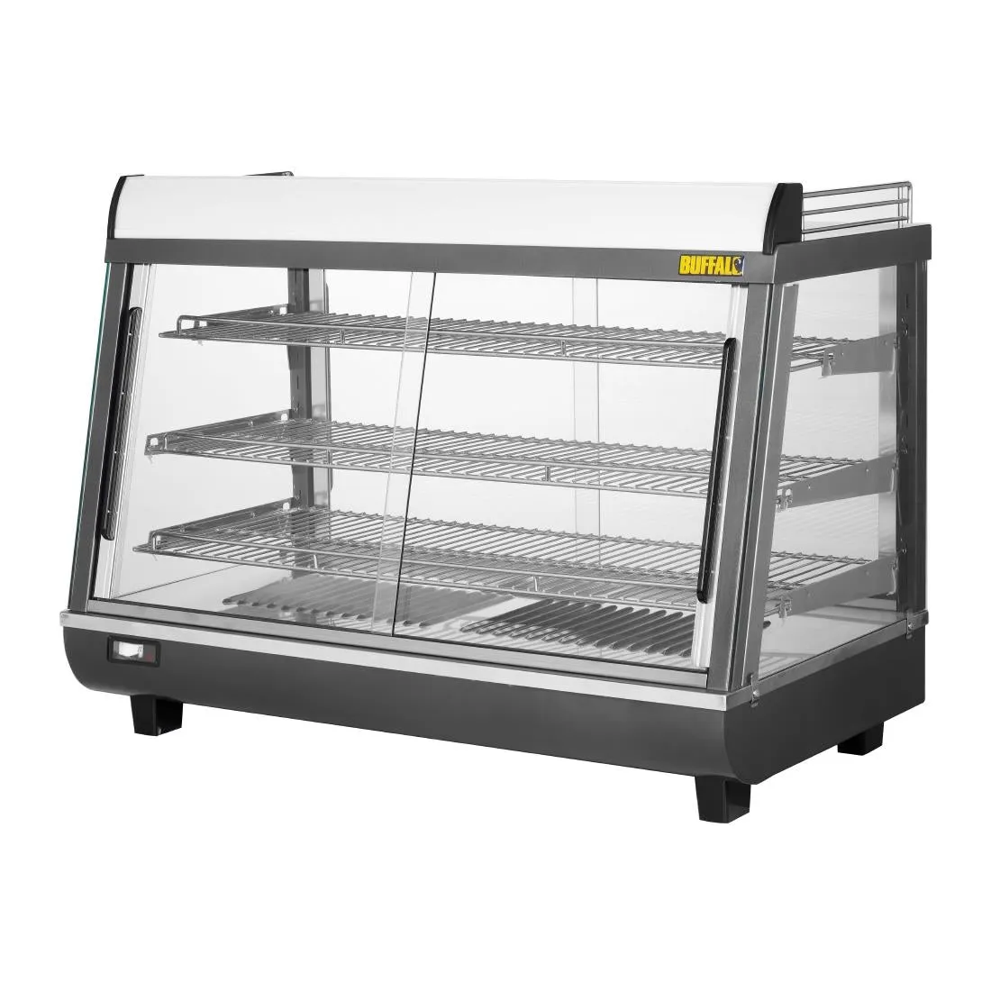 HW928 Buffalo Front and Rear Door Heated Merchandiser 136Ltr