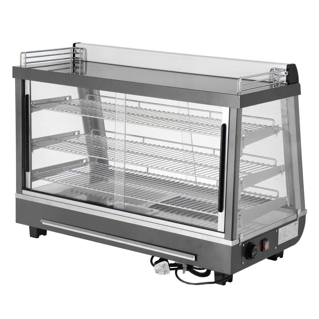 HW928 Buffalo Front and Rear Door Heated Merchandiser 136Ltr